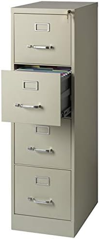 4-Drawer Letter-Size Vertical File Cabinet (Putty)