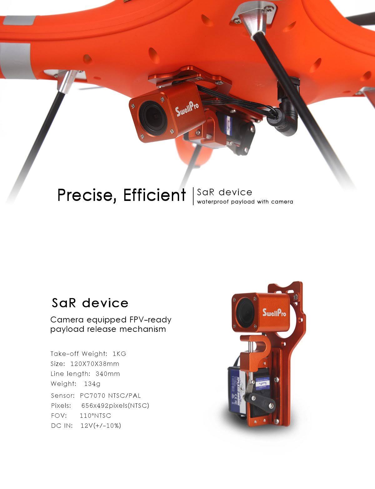 SwellPro PL2 Waterproof HD FPV Payload Release CTF01 0001