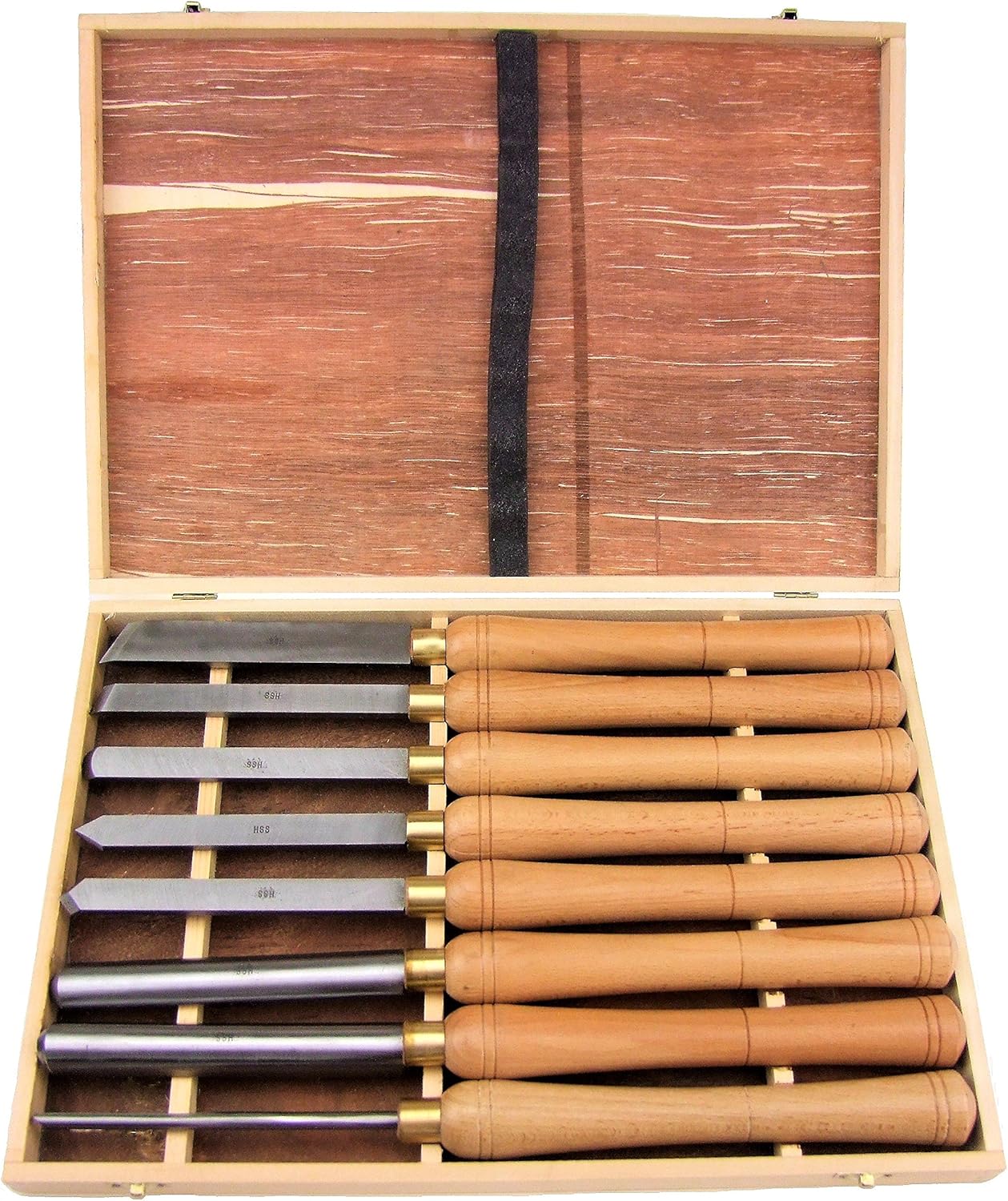 HFS (R) Wood Lathe Chisel Set, 8-Piece Pack of 2