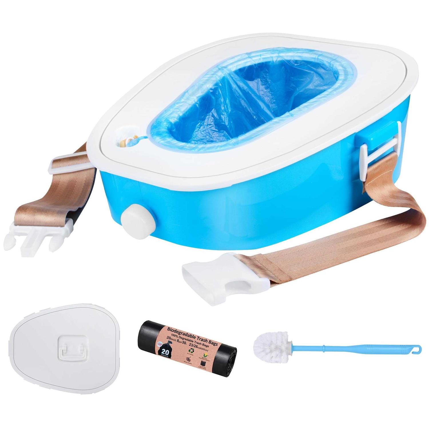 A ARCITON Portable Toilet Camping Toilet Indoor &amp; Outdoor Commode,Travel Potty,Portable Toilet for Car,Camping,Hiking,Boating,Long Road Trips