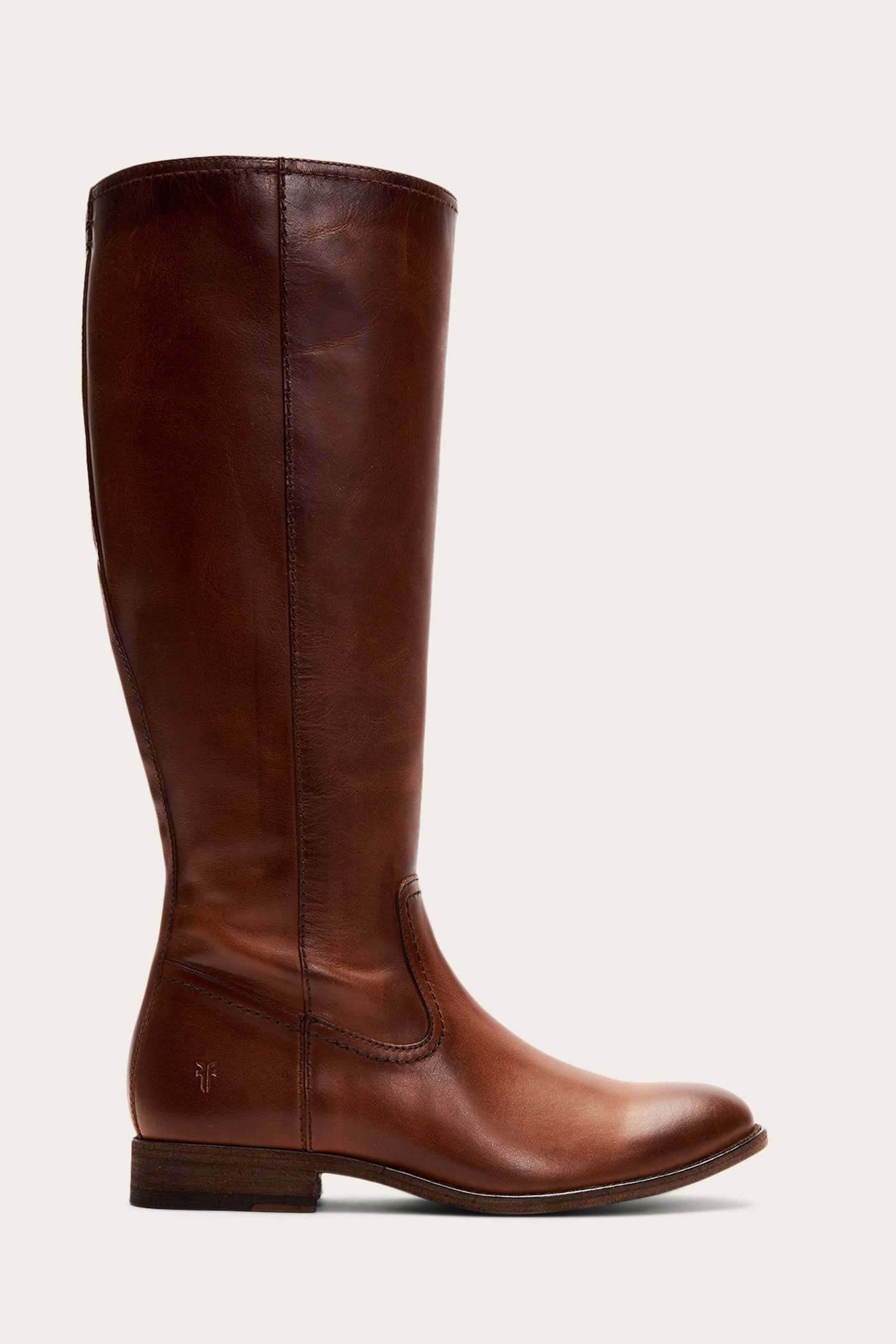 Frye Melissa Inside Zip Tall 3470894 - 6 / Caramel
