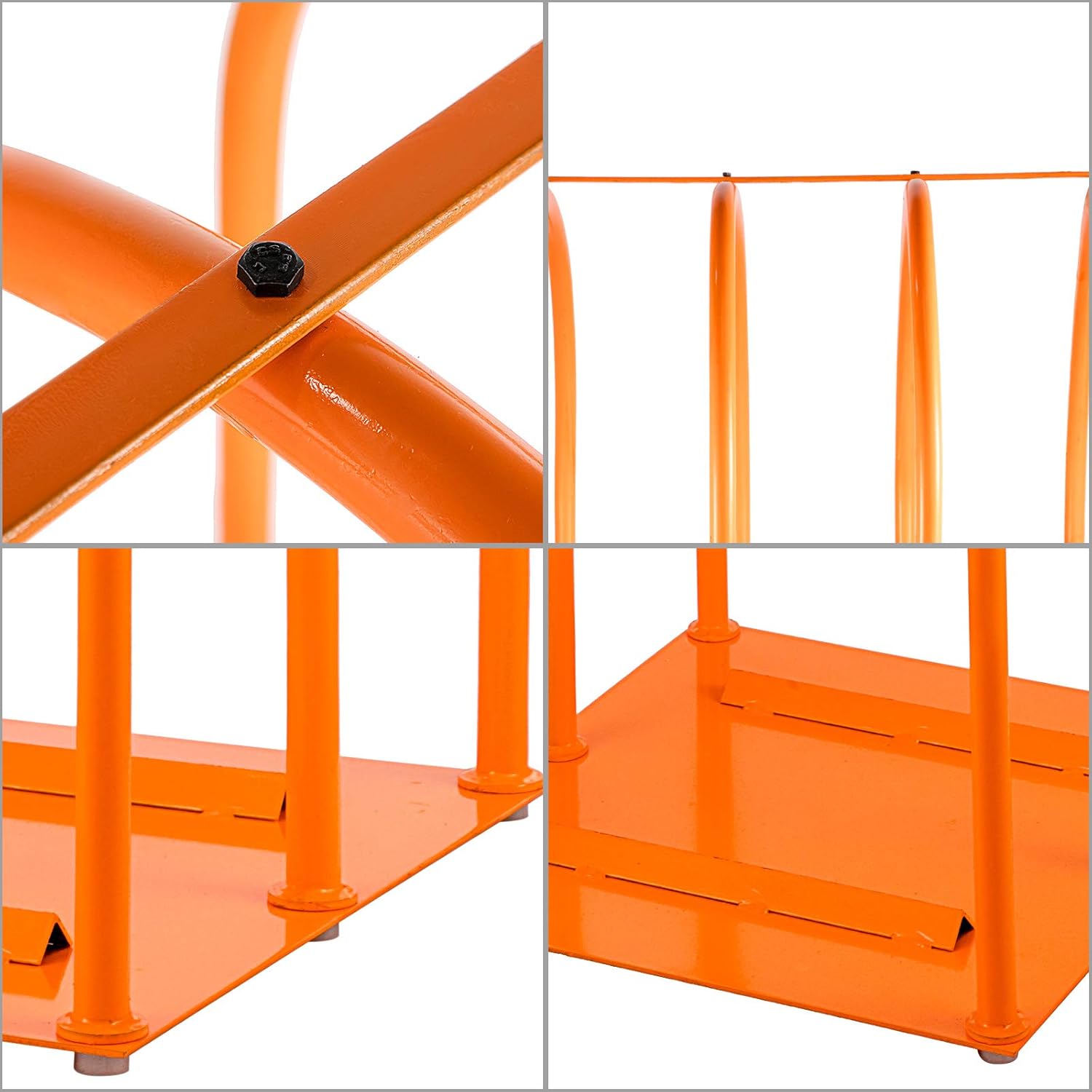 VEVOR Tire Inflation Cage 3-Bar Tire Cage, Portable Tire Cage, Heavy-duty Steel Frame Car Tire Inflation Cage Tool