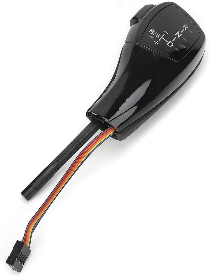 Akozon Gear Shift Knob F30 Style LHD Automatic LED Head Shifter Retrofit Kit for E81 E84 E89 E90 E91 E92 E93(Jet Black)