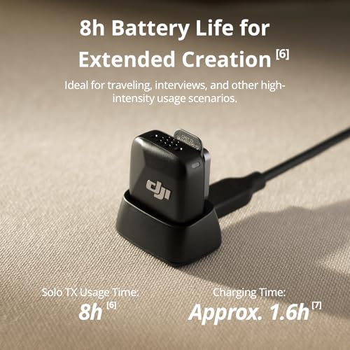 DJI Mic Mini (2 TX + 1 RX + Charging Case), Wireless Microphone for iPhone/Camera/Android, Ultralight, Detail-Rich Audio, 48h Use, Noise Cancelling
