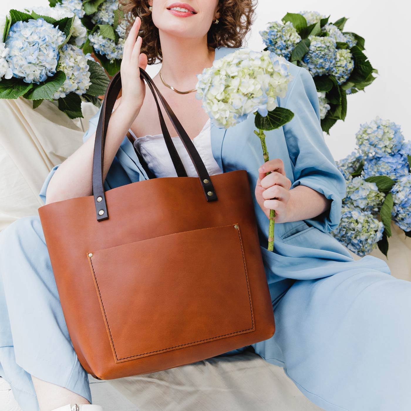 &Almost Perfect& Classic Tote, Honey / Medium