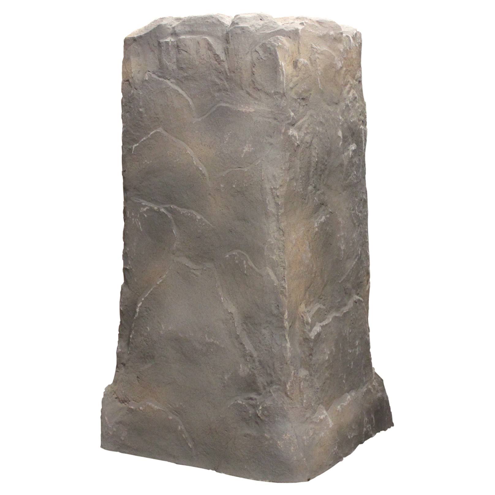 Emsco Tall Monolith Utility Cover Resin Landscape Rock Natural Rock