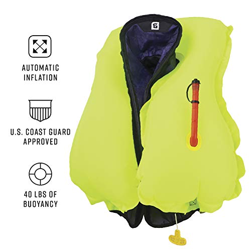 BLUESTORM Atmos 40 Automatic/Manual Inflatable PFD Life Jacket for Adults | US Coast Guard (USCG) Approved Life Vest