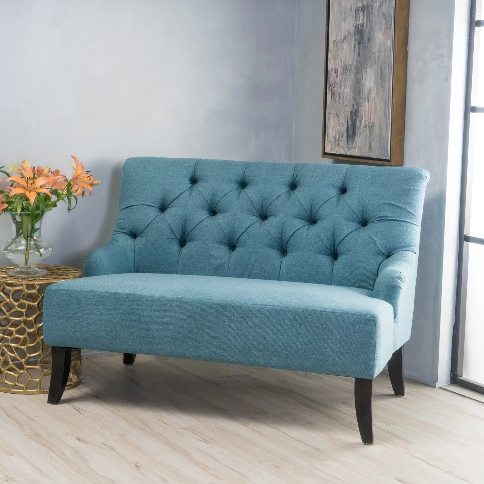 Kathleen Fabric Settee