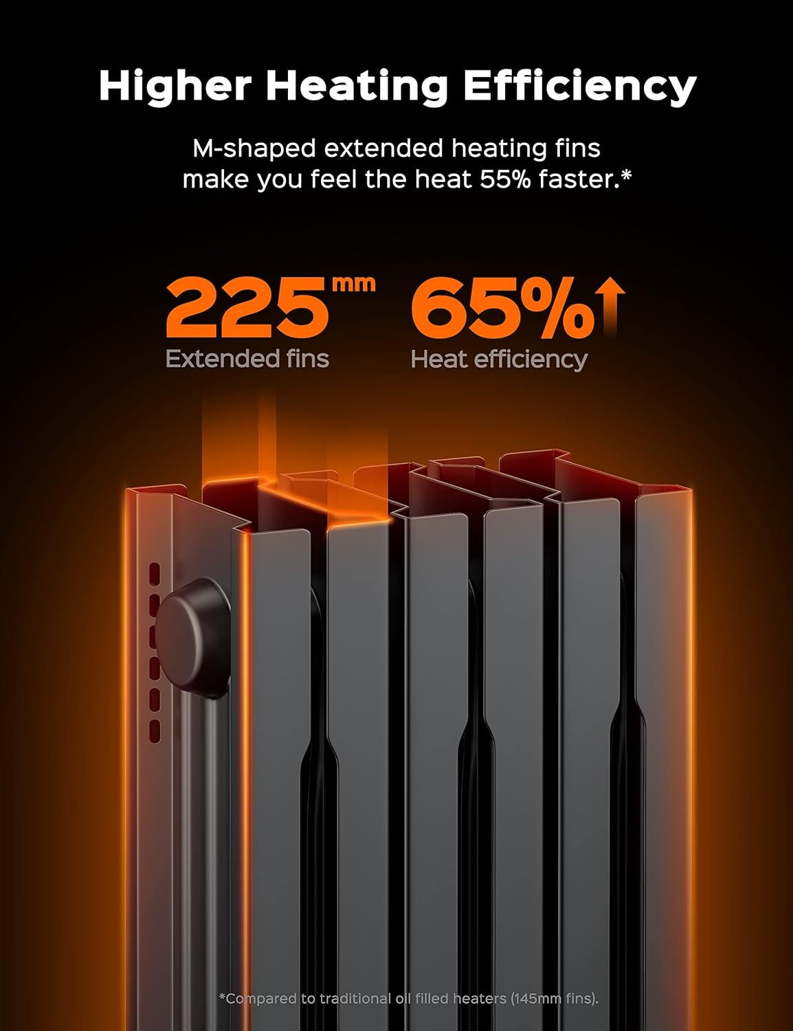 Dreo Radiator Heater, 1500W Portable Space Oil Filled with Remote Control & Radiator Heater