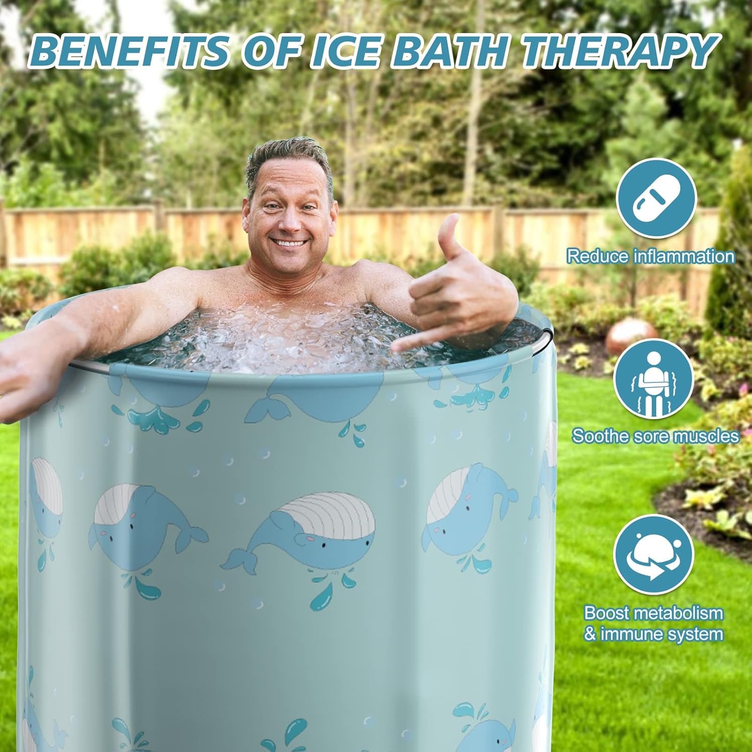 Portable Bathtub for adults, DAILYLIFE Japanese Soaking Bath Tub for Shower Stall, Foldable Bathtub with Thermal Foam, Freestanding
