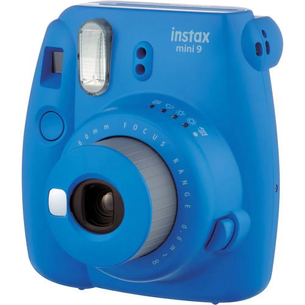 Fujifilm Instax Mini 9 Camera Cobalt Blue + 15 PC Accessory Kit for Fujifilm instax mini 9 Camera Includes: 40 Fuji Instax Films + Case + Album +