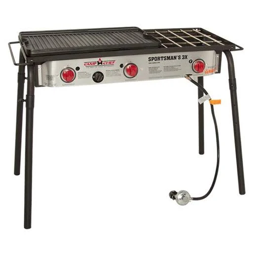 Camp Chef Sportsman&s 3X Burner Exclusive Combo Stove - Black - Avayadevconnect