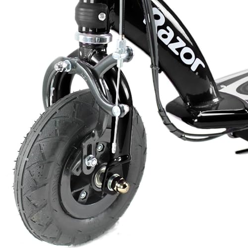 Razor E100 24 Volt Motorized Electric Kick Scooter with 8 Inch Pneumatic Tires and Rechargeable Battery for Kids Aged 8 and Up, Black