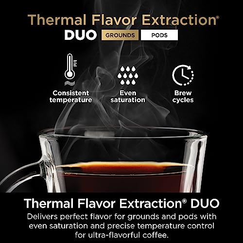 Ninja Hot and Iced Coffee Maker, Single Serve Coffee Maker and Drip Coffee Machine, DualBrew Pro Specialty 12-Cup with K-Cup Combo