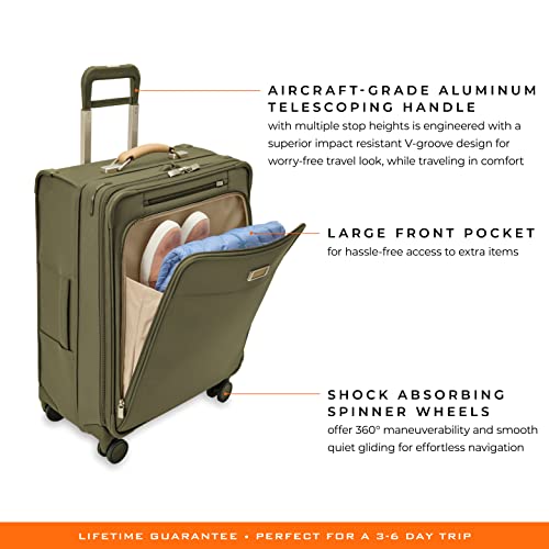 Briggs & Riley Baseline Spinners, Black, 16-inch Underseat Cabin Bag
