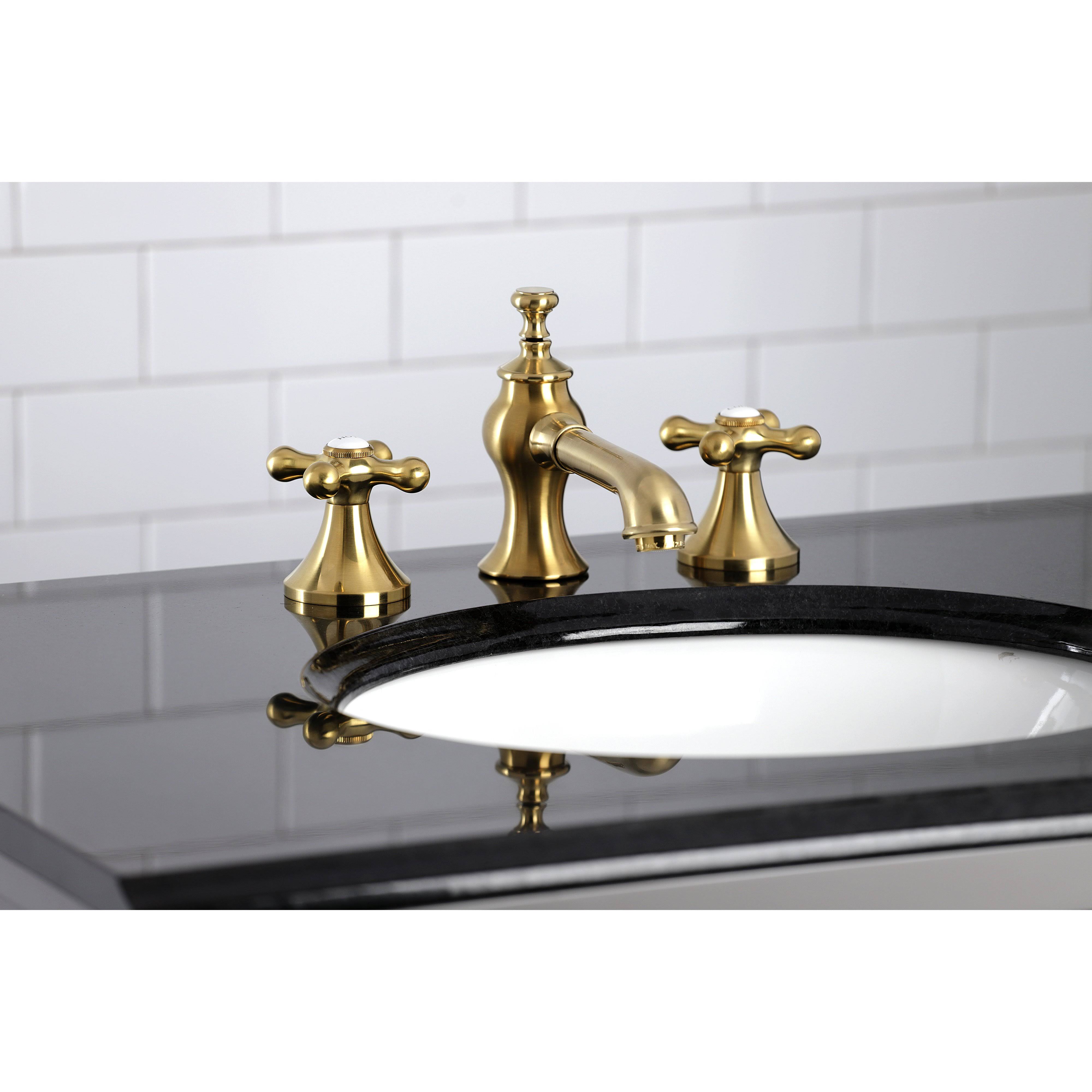 Kingston Brass KC7060AX 8 in. Vintage Widespread Bathroom Faucet Matte Black