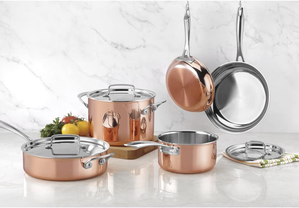Cuisinart - CTPP-8 Cuisinart Copper Collection Cookware Set, Medium
