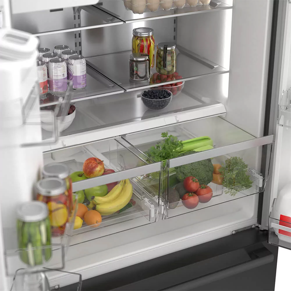 Bosch B36CD50SNB 21 Cu. Ft. Black Stainless French Door Bottom Mount Refrigerator