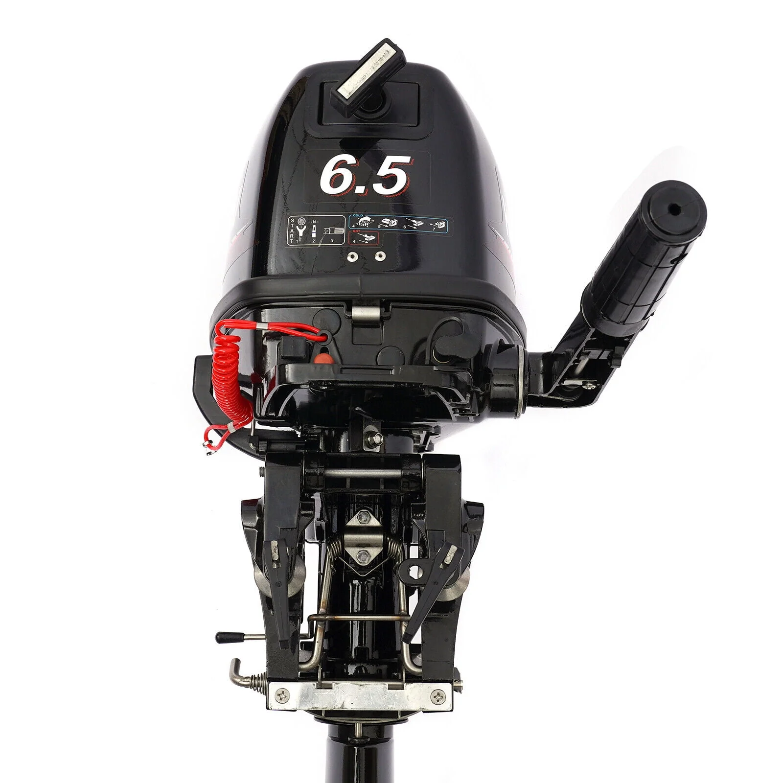 4Stroke 6.5HP Outboard Motor Marine Boat Engine Water Cooling CDI System 6.5HP 4-Stroke Outboard Motor Tiller control Boat Engine Water Cooling 123CC