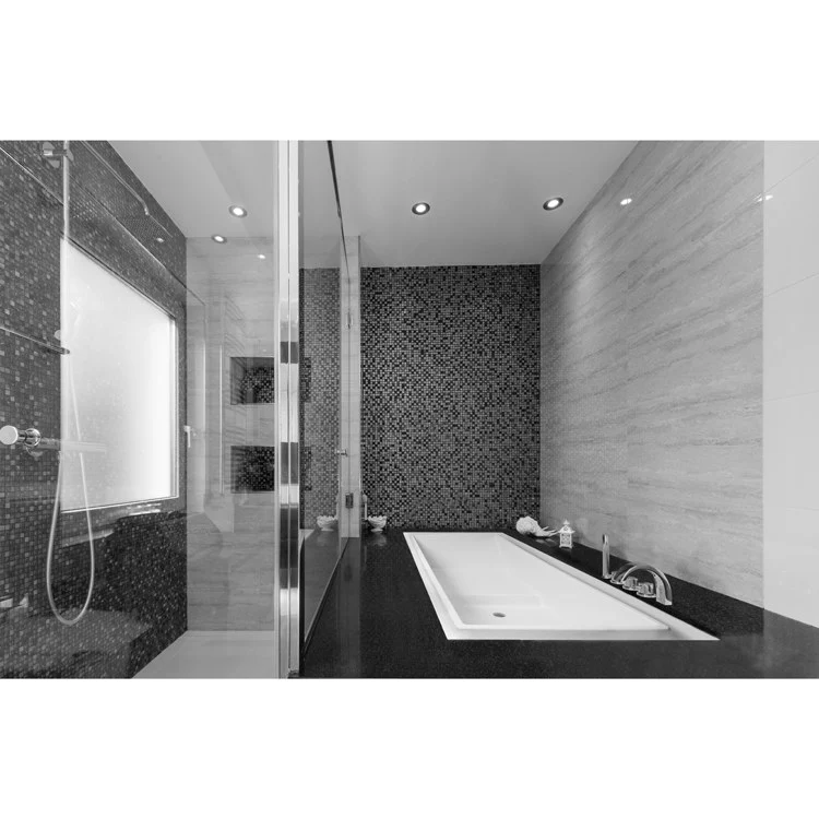 Soaking Tub Metro Collection Auburn 80 x 43 Inch Drop-In Tub Only Center Almond Hydroluxe SS