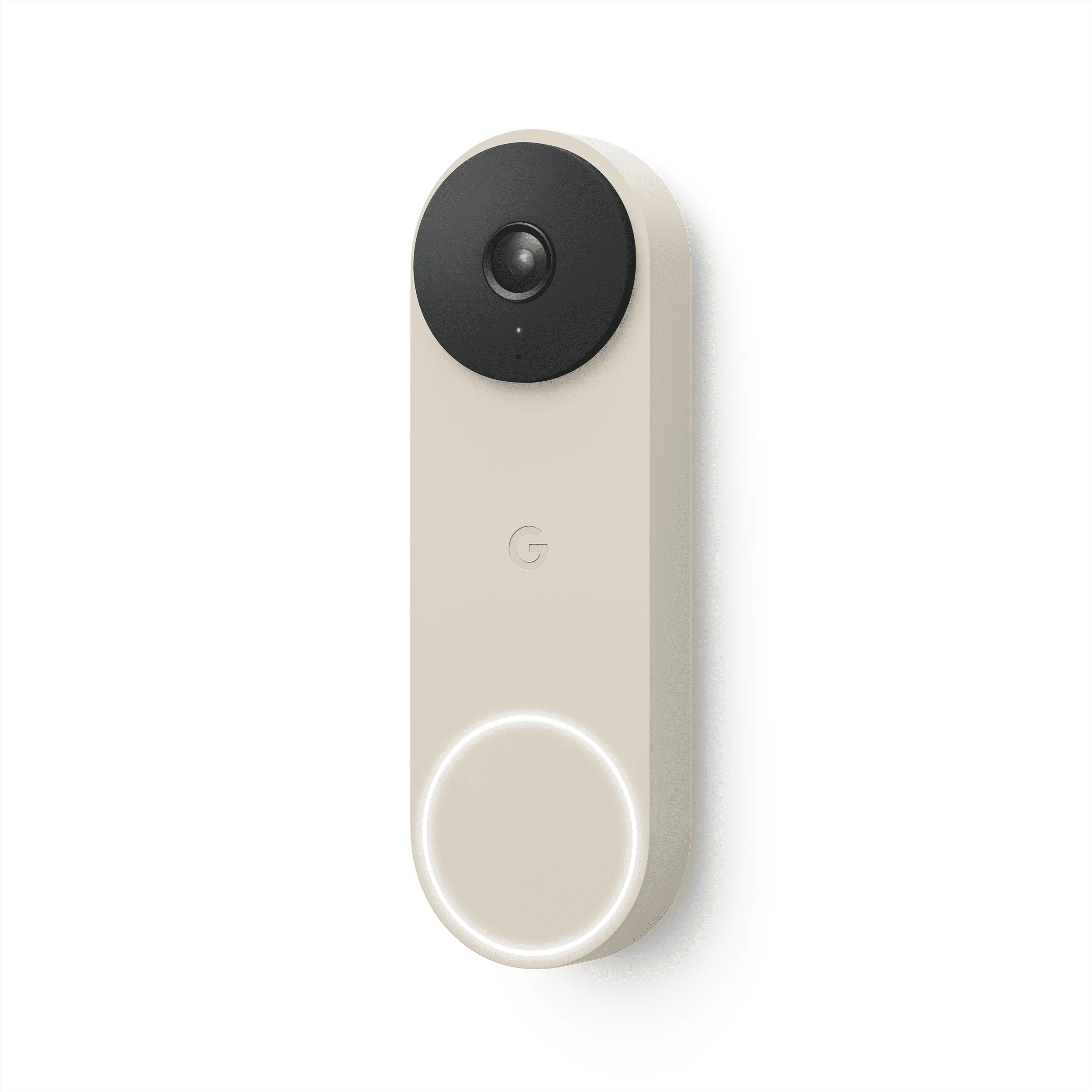 Google Nest Doorbell (Wired, 2nd gen) - Video Doorbell Camera - Doorbell Security Camera - Snow