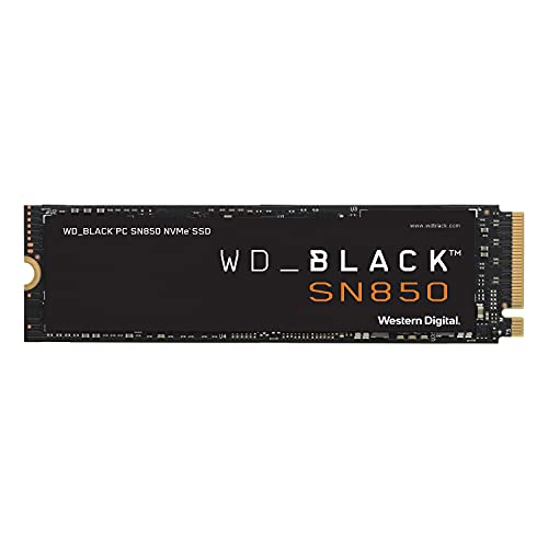 WD_BLACK 500GB SN850 NVMe Internal Gaming SSD Solid State Drive - Gen4 PCIe, M.2 2280, 3D NAND, Up to 7,000 MB/s - WDS500G1X0E