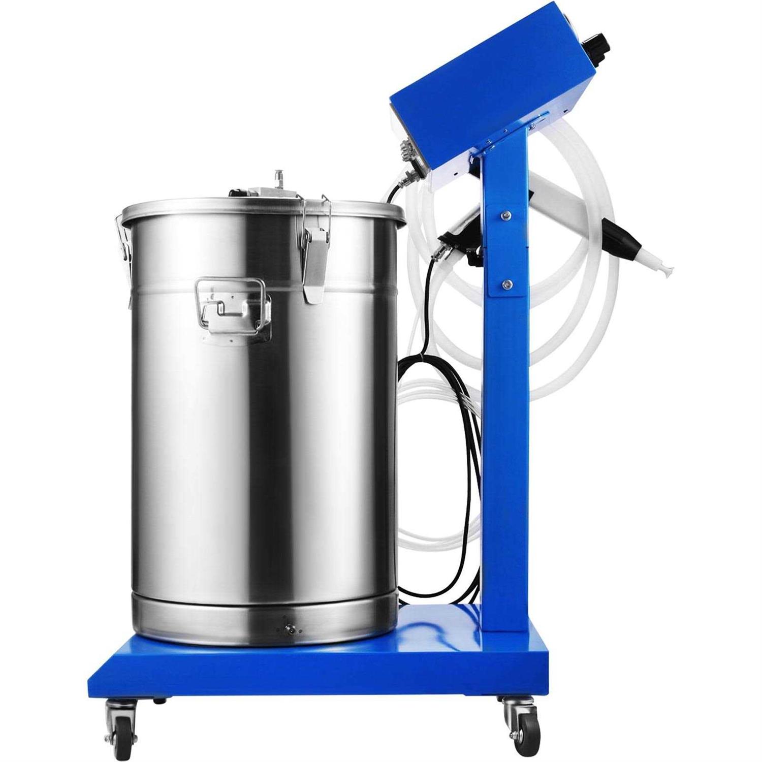 VEVOR Powder Coating Machine 50W 45L Capacity Electrostatic Powder Coating Machine Spraying Gun Paint 450g Per Minute WX-958 Powder Coating System