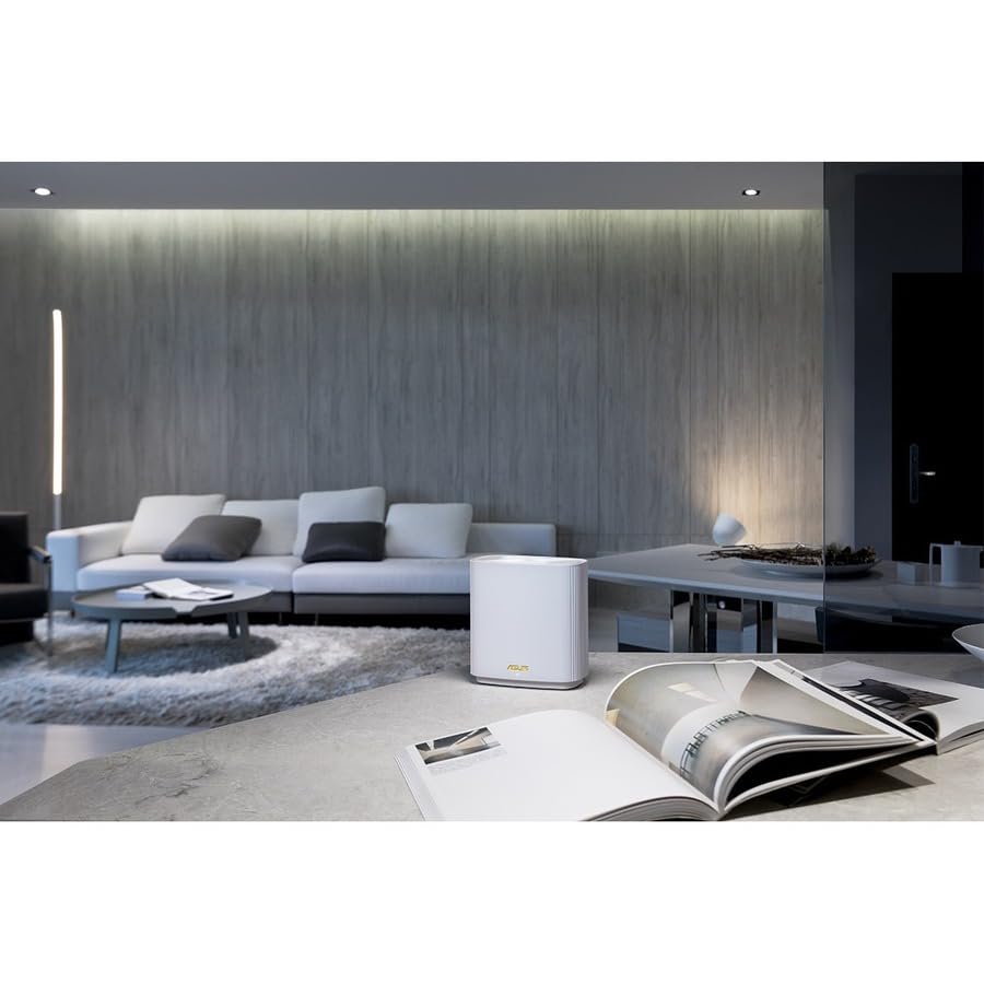 ASUS ZenWiFi AX6600 Tri-Band Mesh WiFi 6 System (XT8 1PK) - Whole Home Coverage up to 2750 sq.ft & 4+ rooms, AiMesh