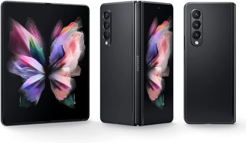 SAMSUNG Galaxy Z Fold 3 5G US Version, 256GB, Phantom Black - Unlocked (Renewed)
