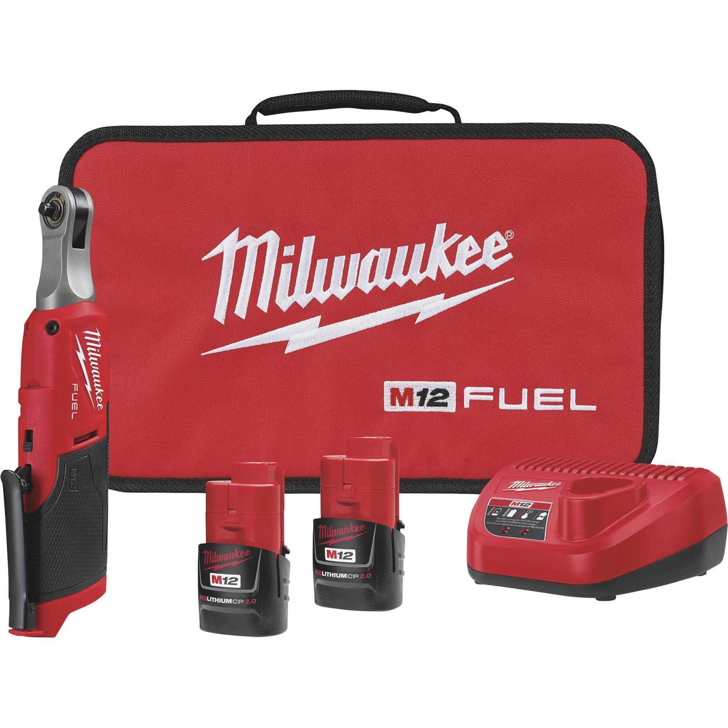 2566-22 Milwaukee M12 FUEL 1/4 High Speed Ratchet Kit - Shop Hardware Tools Online Store