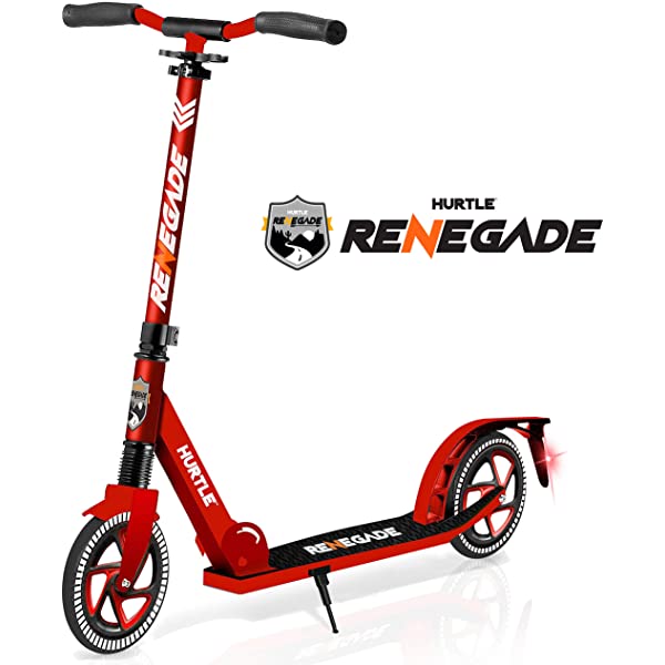 Hurtle Scooter &ndash; Scooter for Teenager &ndash; Kick Scooter &ndash; 2 Wheel Scooter with Adjustable T-Bar Handlebar &ndash