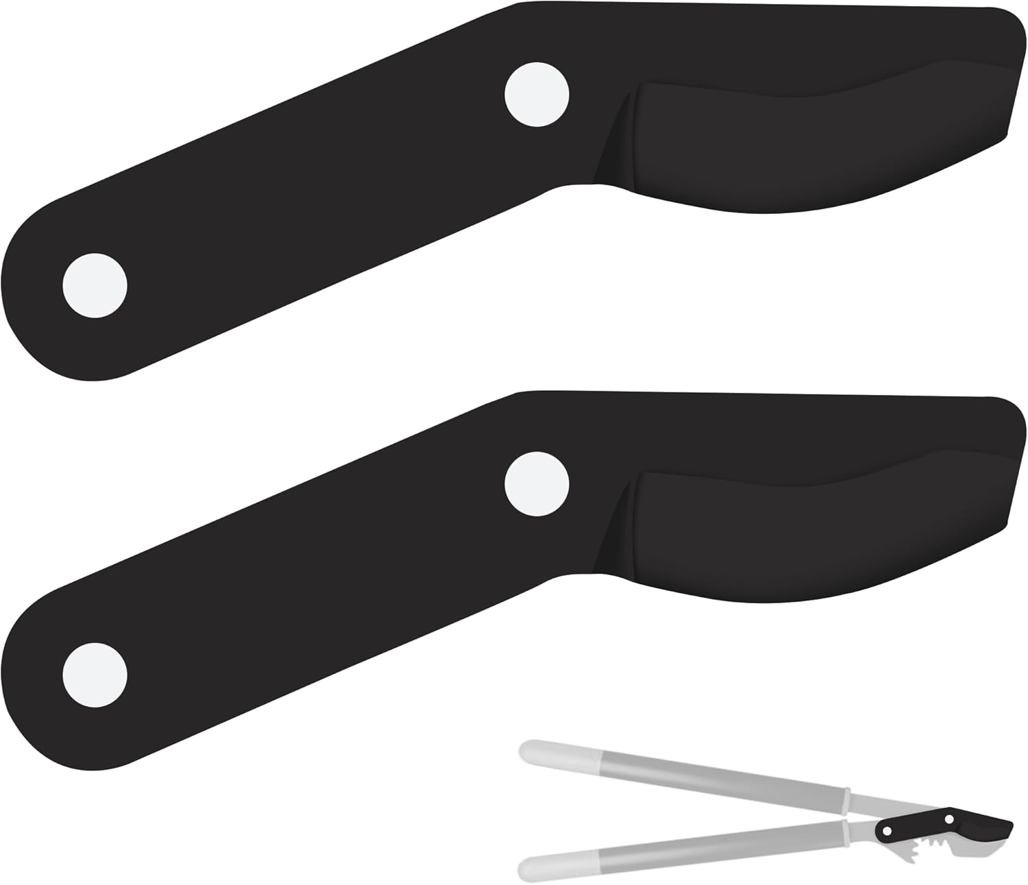 (2-Pack) Steel Replacement Blade for Fiskars Loppers - Compatible with PowerGear Bypass Lopper25" & 31" and 27" PowerGear 2 Bypass Loppers