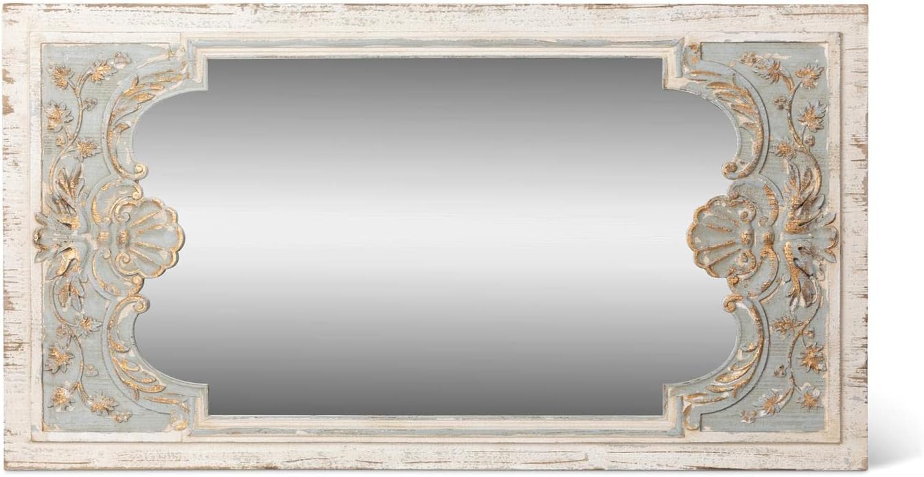 Park Hill Collection Country French Coquille Carved Wood Mirror