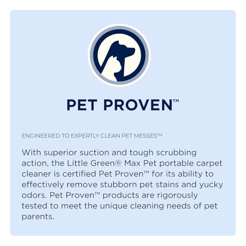 BISSELL® Little Green® Max Pet Portable Carpet and Upholstery Deep Cleaner, Car/Auto Detailer