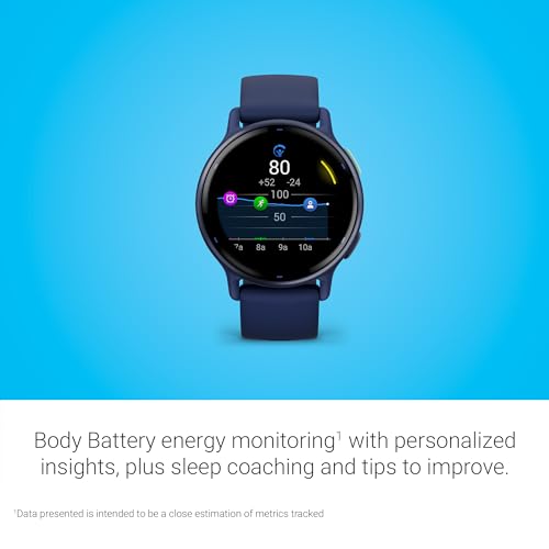 Garmin v&iacute;voactive 5, Health and Fitness GPS Smartwatch, AMOLED Display, Up to 11 Days of Battery, Ivory