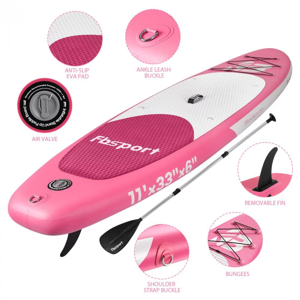 Fbsport Electric Inflatable Paddle Board, Stand UP Paddleboard 11' Length with Electric Pump SUP Accessories