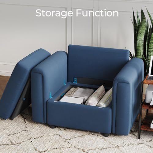 LINSY HOME Modular Sectional Sofa, Convertible U Shaped Sofa Couch with Storage, Memory Foam, Modular Sectionals with Ottomans