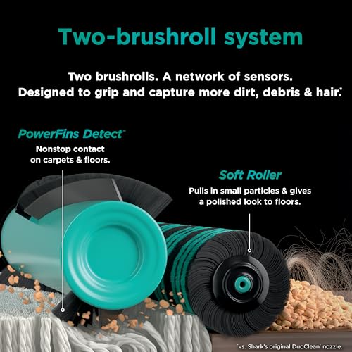 Shark Upright Vacuum, Stratos with DuoClean PowerFins, HairPro, Powered Lift-Away, Self-Cleaning Brushroll, & Odor Neutralizer Technology, Navy