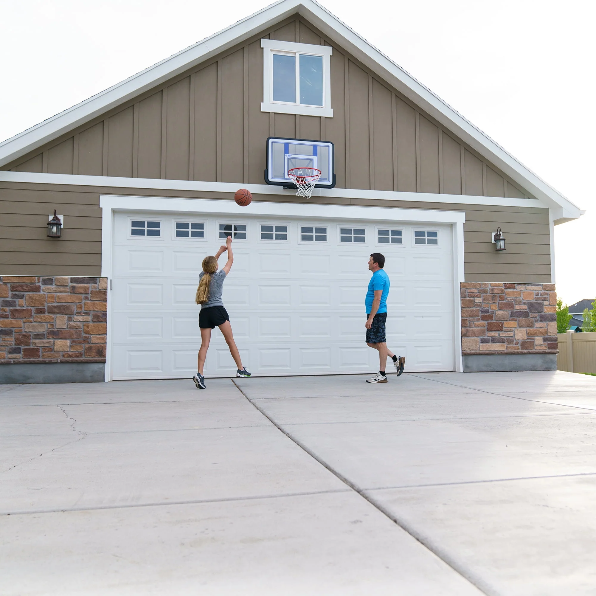 Lifetime Basketball Backboard and Rim Combo, 44 inch Polycarbonate (73650)