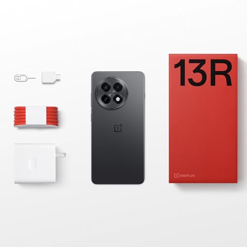 OnePlus 13R, 12GB RAM + 256GB Storage, Dual-SIM, Unlocked Android Smartphone, Powered by Snapdragon 8 Gen 3, 55W SUPERVOOC Fast Charging, 2025