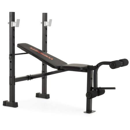 Weider Legacy Standard Bench and Rack, 410 lb. Total Weight Capacity, Size: 49 lbs