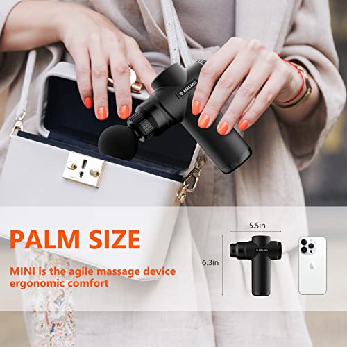AERLANG Mini Massage Gun-Pink，Muscle Deep Tissue Massager Gun, Handheld Percussion Massager