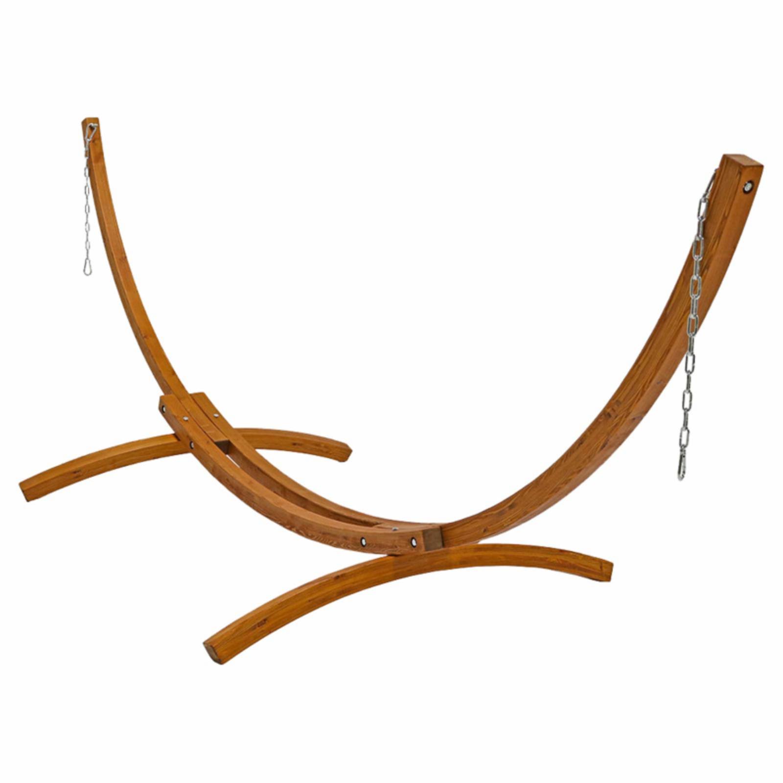 Sunnydaze Decor 12 ft. Curved Arc Wood Hammock Stand
