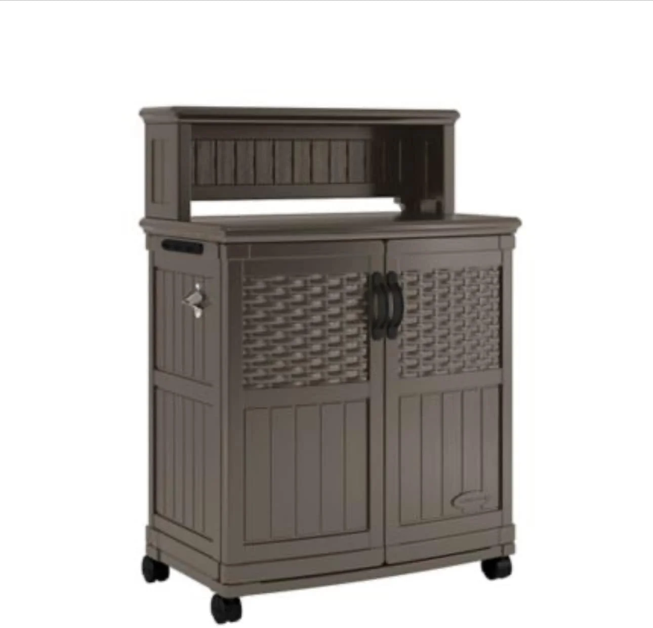Suncast SNCBMPS6401 Patio Storage & Prep Station, Stoney Gray