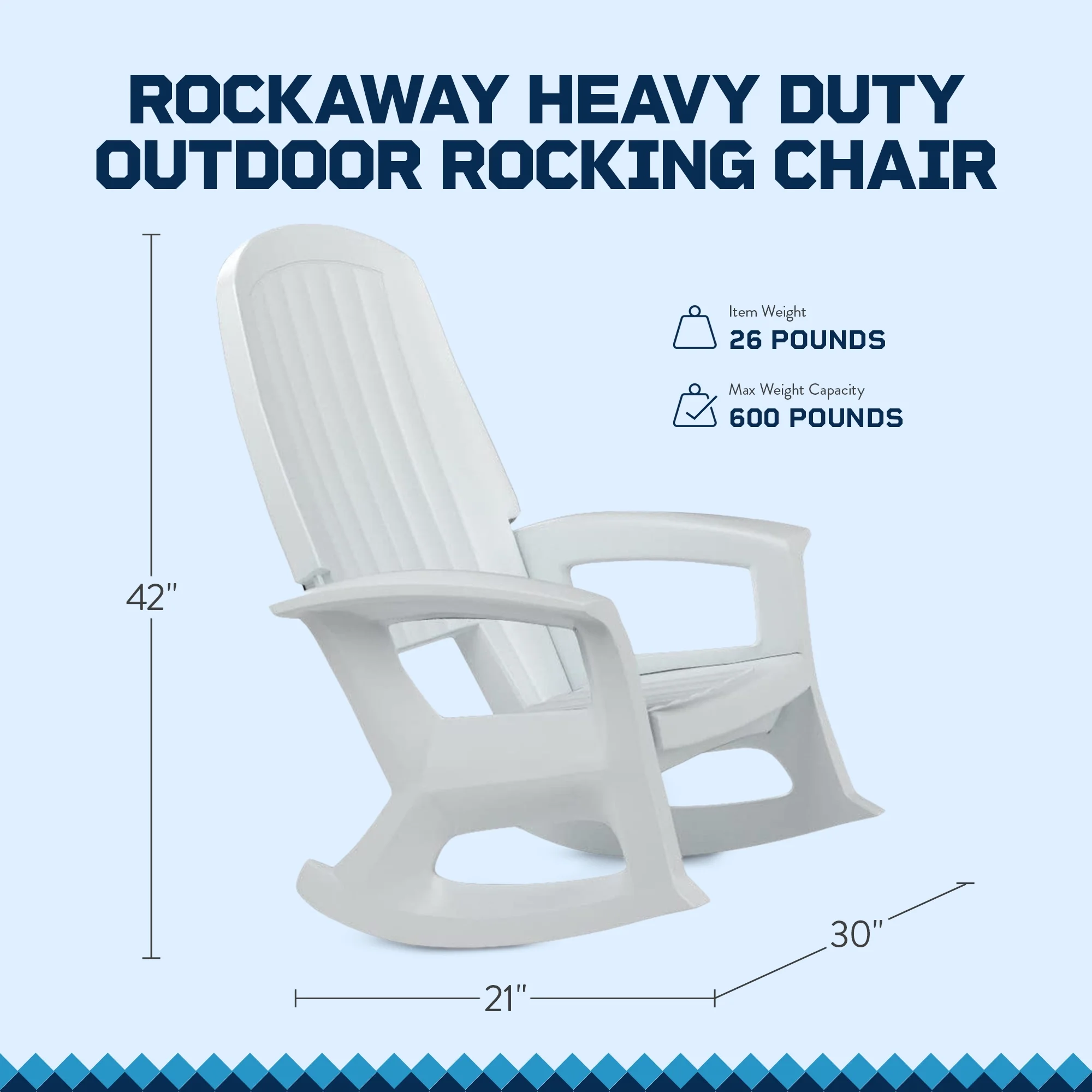 Semco Rockaway Plastic Rocking Chair