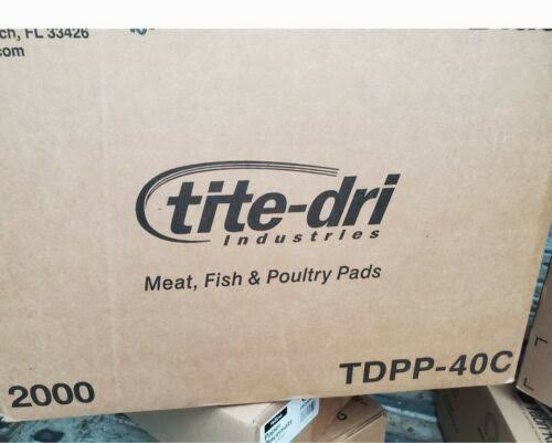 White 4x22 x 7x22 Absorbent Meat, Fish and Poultry Pad 50 Grams - 2000/Case