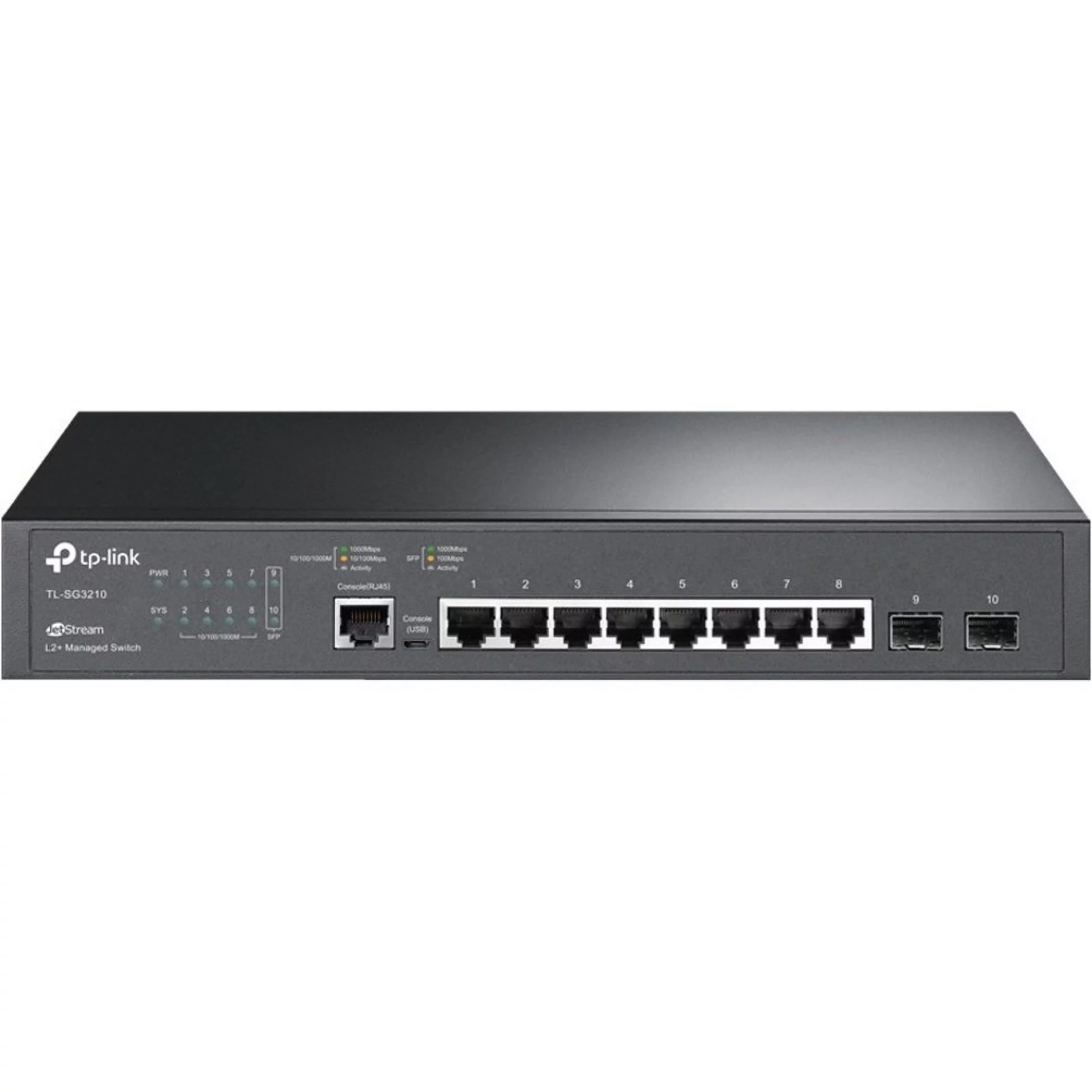 TP-Link TL-SG3210, JetStream 8-Port Gigabit L2+ Managed Switch with 2 SFP Slots