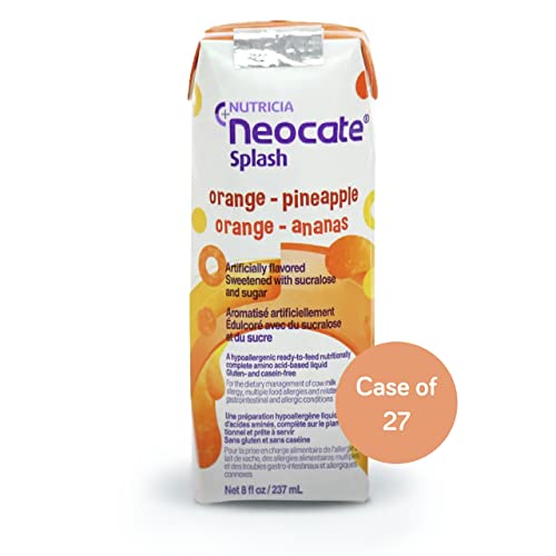 Nutricia Neocate Splash - Ready-to-Feed Hypoallergenic, Amino Acid-Based Toddler and Junior Formula - Vanilla - 8 fl oz (Case of 27)