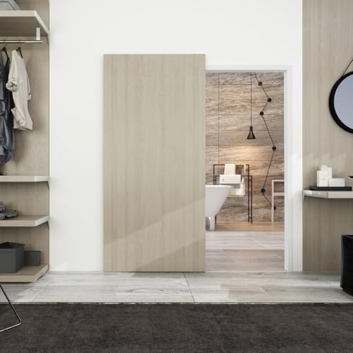 Ghost Concealed Soft Close Sliding Barn Door Track Floating Back Hidden Sliding Door Rail Set (100cm(3.3ft) kit)