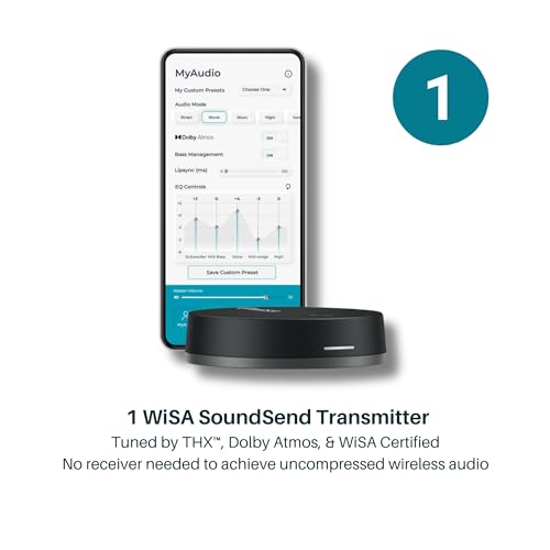 Platin Milan 5.1 Surround Sound Speaker System - Wireless Home Theater System for Smart TVs - WiSA Certified